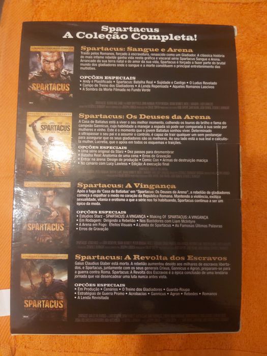 Dvd - Spartacus - A Coleção Completa Edição Colecionador Com Caixa Arq