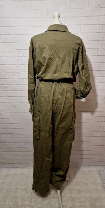 Kombinezon L khaki bojówki nowy jesień bawełna