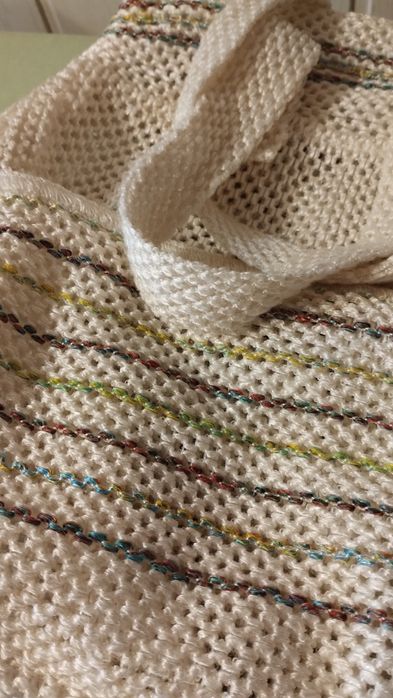 Torebka   z dzianiny , plażowa.