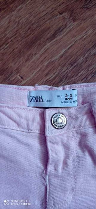 Spodnie Zara 92/98 różowe