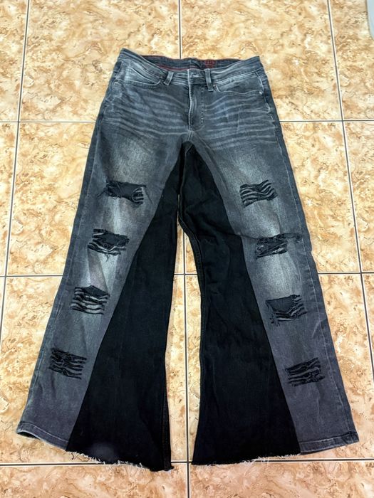 джинсы кастомные flared opium