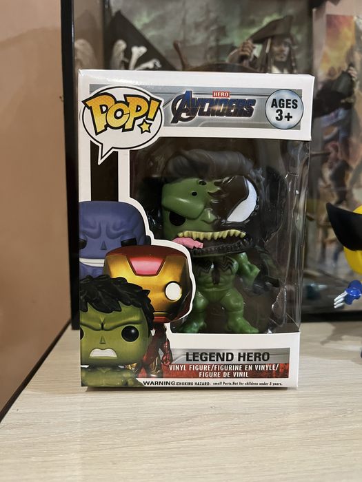 Funko pop, Hulk + Venom, Iron Man