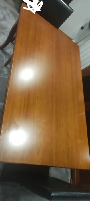 Mesa de Jantar Extensível em Madeira + 6 Cadeiras | Muito Estimada