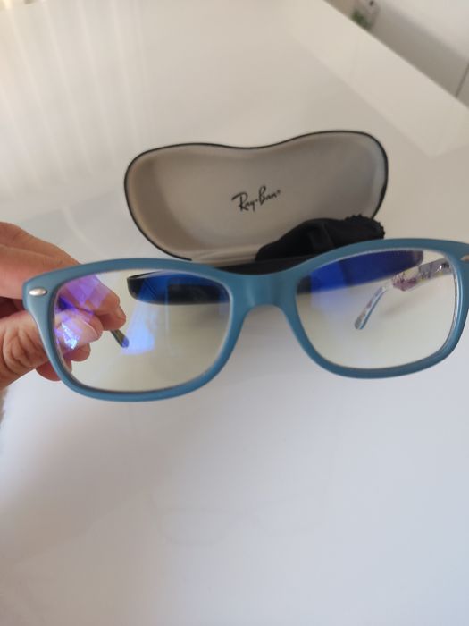 Okulary korekcyjne RayBan 5228 ze szkłami -1 blue antyrelfeks