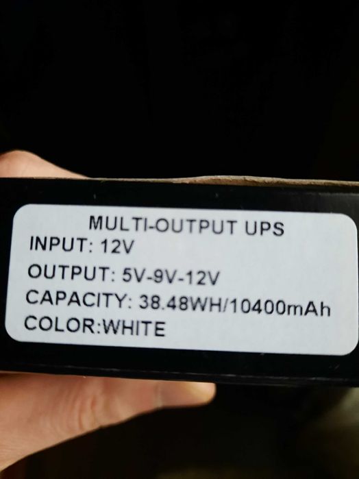 ДБЖ UPS для WiFi роутера 10400 мАг