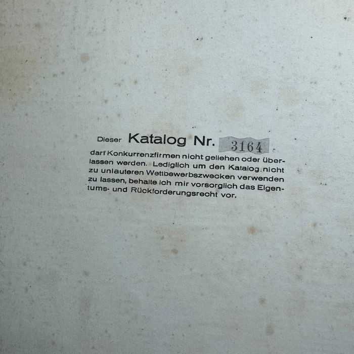 Antyczny katalog Leo Ross Berlin H36 ok.1936–maszyny budowlane, narzęd