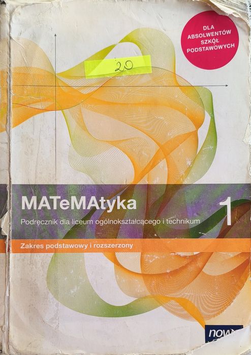 Matematyka liceum i technikum rozszerzenie klasa 1