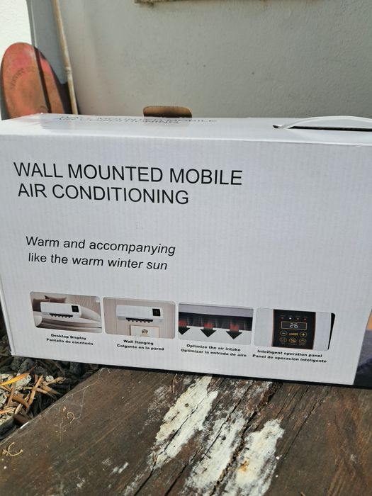 Ventilador tipo Ar Condicionado de Parede com comando que faz frio ou calor