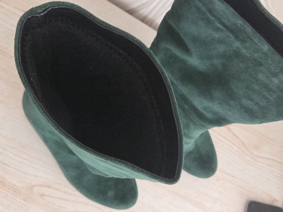 Замшеві  натуральні чобітки