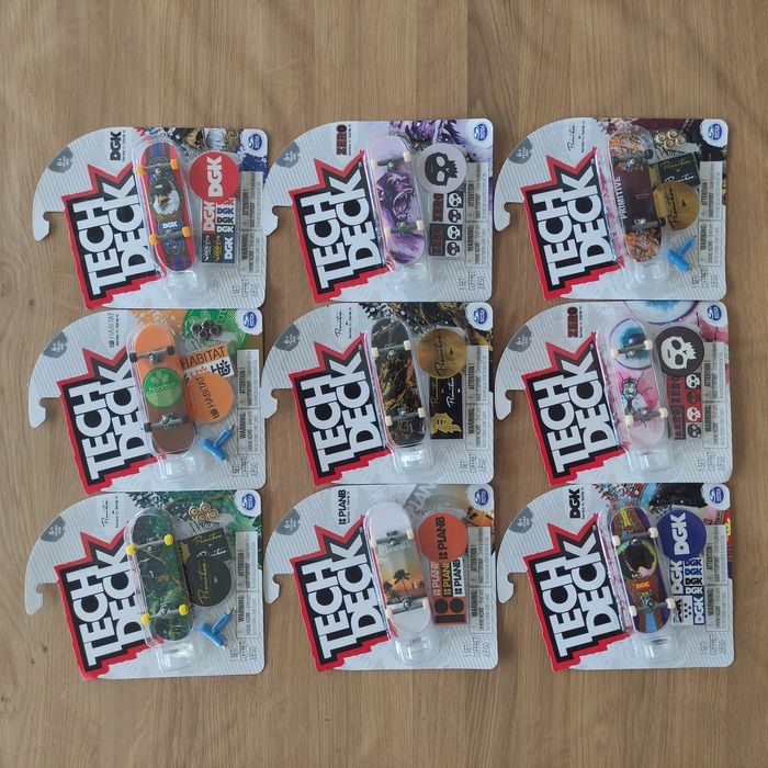 Zestaw deskorolka Tech Deck, fingerboard, DGK, Primitive, PlanB.