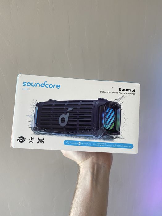 Anker Soundcore Boom 3i (50 Вт) - Портативна колонка
