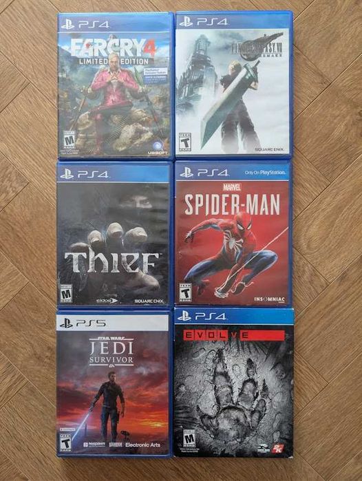 Ігри на PS4 (Spider-Man, Final Fantasy, Far Cry та інші)