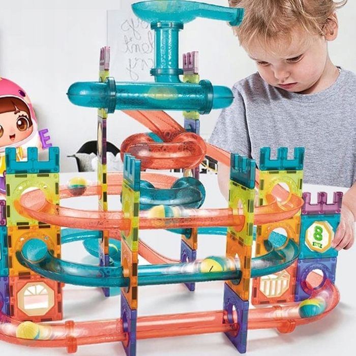 Klocki Magnetyczne Magnetyczne 100 elementów zestaw IDEALNY Prezent