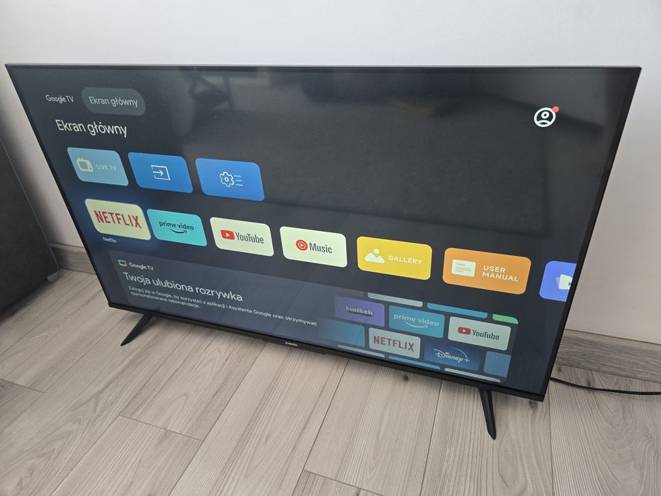 Xiaomi 50" GoogleTV 4K UHD Voice LED jak NOWY! Bezramkowy Tanio!