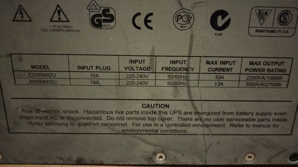 ИБП APC Smart-UPS  2200VA (SUA2200RMI2U)