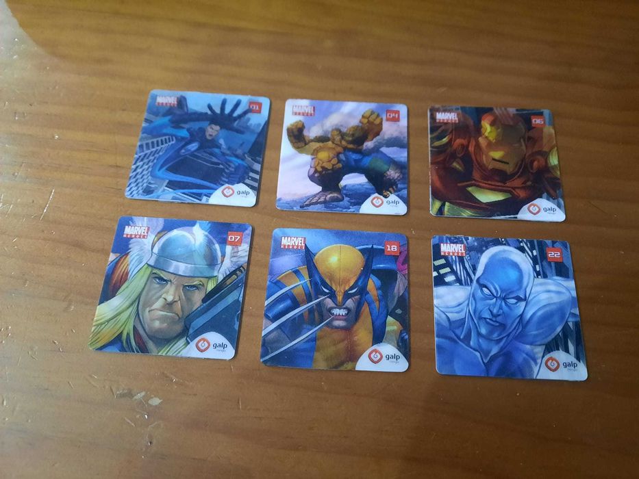 Cartões colecionáveis Galp MARVEL 2005