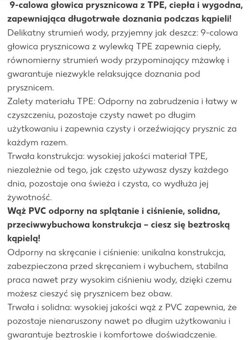 System prysznicowy