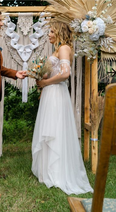 Suknia ślubna Boho r 36