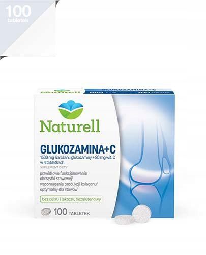 naturell glukozamina + c na stawy 100 tabletek