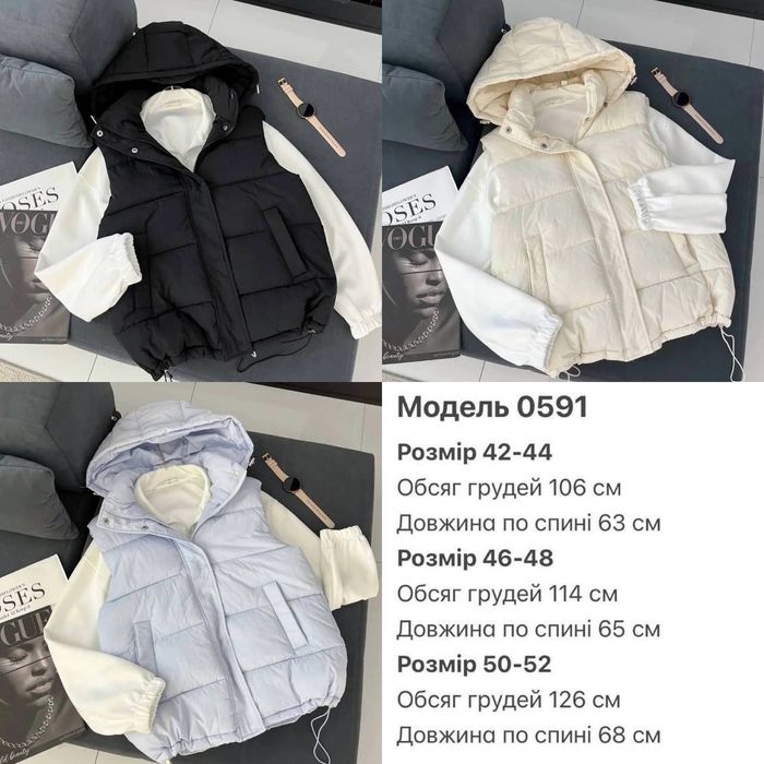 Стильний жіночий жилет с капюшоном