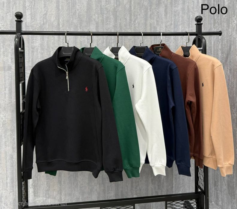 1/3 zip кофта Polo Ralph Lauren White/ поло ральф лорен old money