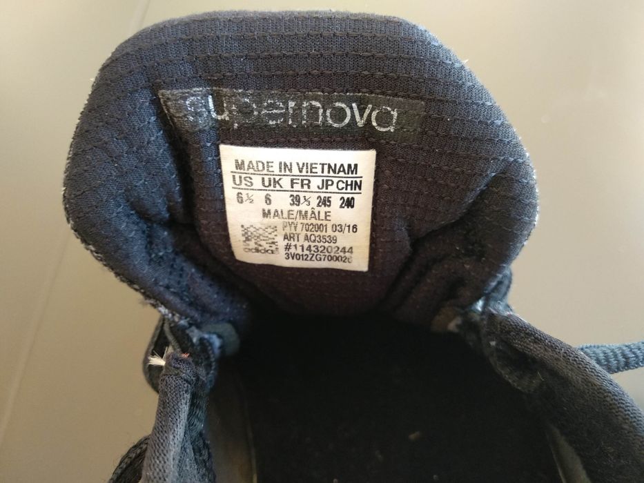 Adidas supernova sequence 9 , tam 39 1/3