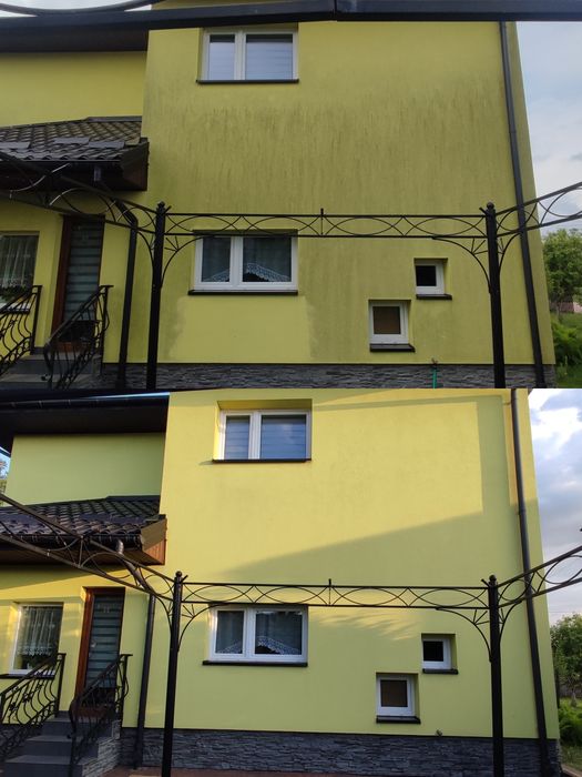 Mycie kostki elewacji dachów Malowanie dachów