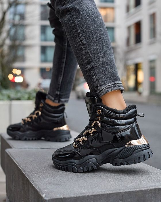 36 37 38 sneakersy 39 40 41 śniegowce sportowe lakierowane platforma