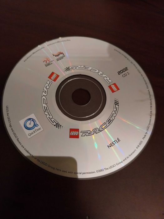 CD, videogame, Racers, Lego, Nestlé, 2002