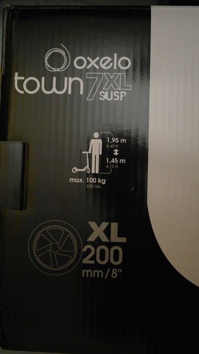 Duża hulajnoga Oxelo Town 7XL 2 amortyzatory