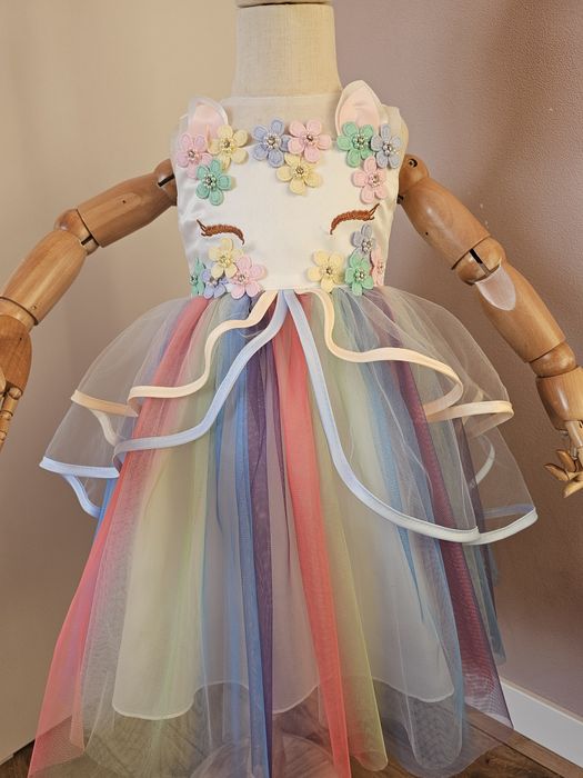 Дитяча кольорова сукня Єдиноріг Одноріг Поні платье единорог від 2-8р