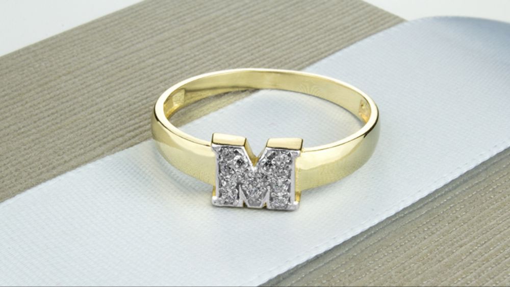 Złoty pierścionek 333, rozmiar 13