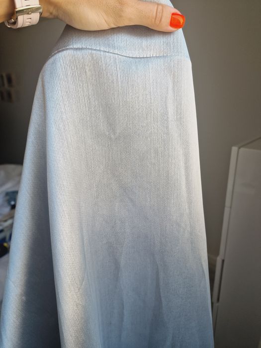 Cortinado cinza acetinado