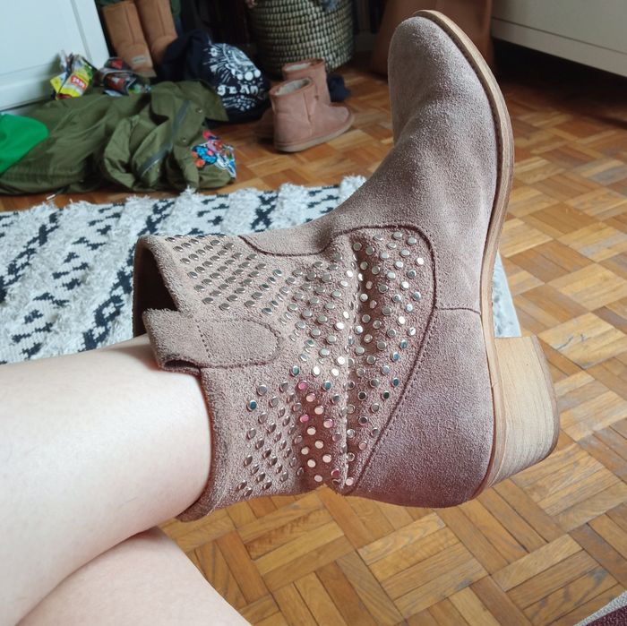 Botki zamsz Zara 39 Warszawa Mokotów