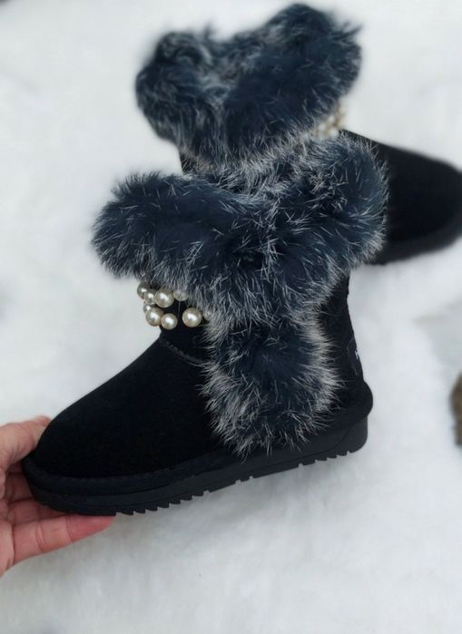 Розпродаж! Уггі дитячі натуральна замша зимові на дівчинку р.26-31