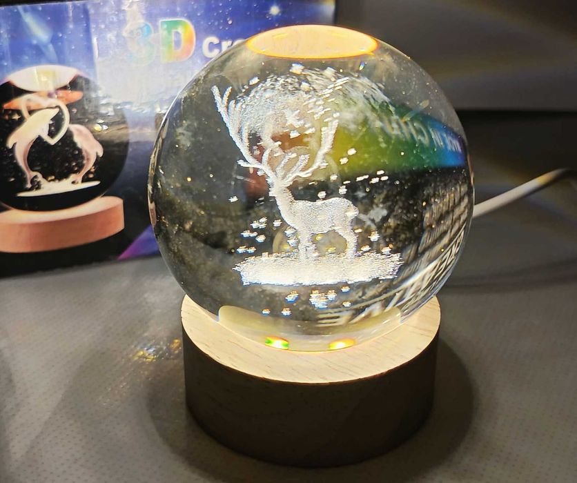 Candeeiro de cristal em forma de veado