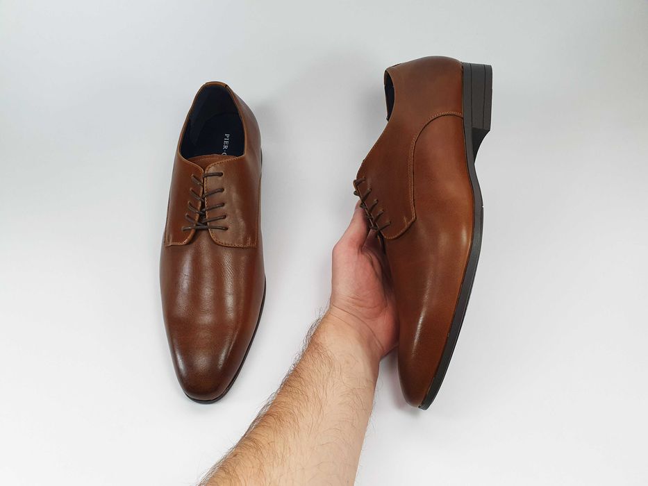 Чоловічі туфлі PIER ONE 45 29-29.5 см 11 UK коричневі