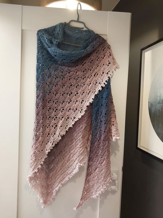 Chusta szydełkowa rękodzieło