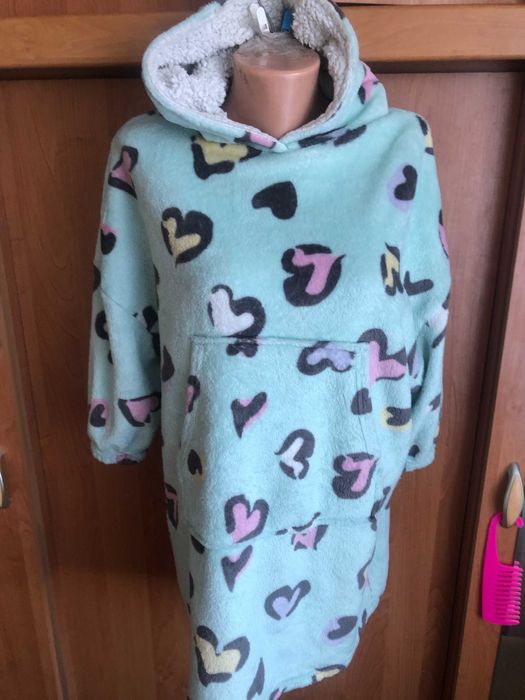 Меховушка, плюшева туника, худи, 7-10 р 140 см, F&F. percy pig