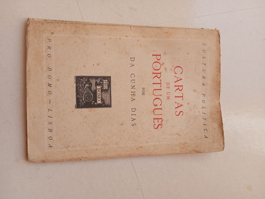 Da Cunha Dias - Cartas de um Português  (1.ª edição)