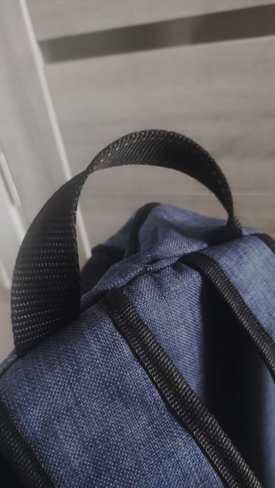 Рюкзак, синій, джинсовий