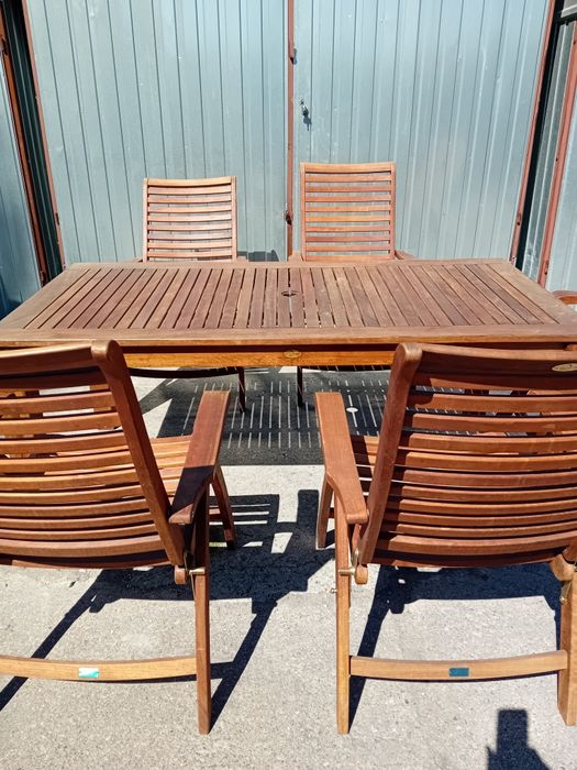 Zestaw ogrodowy drewniany