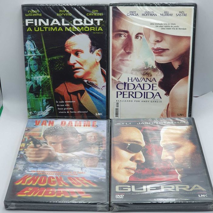 Lote 2/4 - Pack de 18 Filmes Novos e Selados em DVD - Ref.VI