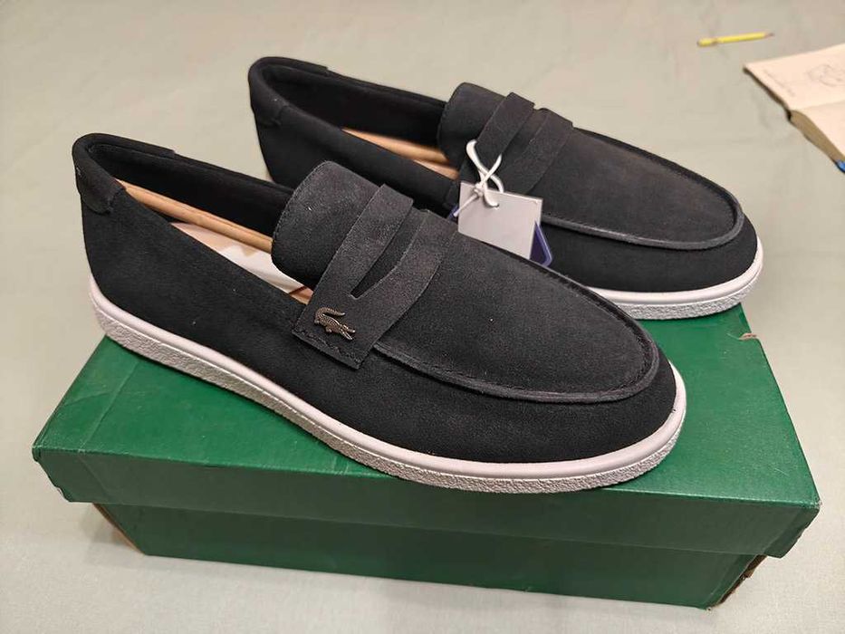Lacoste Men's Cochet Suede Loafers US 9.5 лоферы