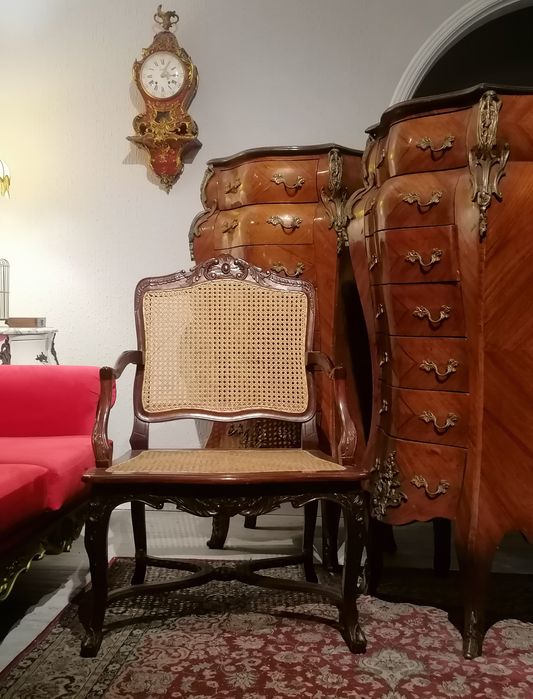 Par Camiseiros Chiffonnier Semainier Cómoda Gaveteiro Contador Luís XV