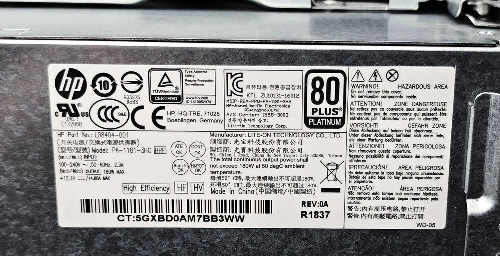 Комп'ютер HP EliteDesk 705 G4 SFF Ryzen 5 2400G 8Gb DDR4 SSD256Gb NVMe