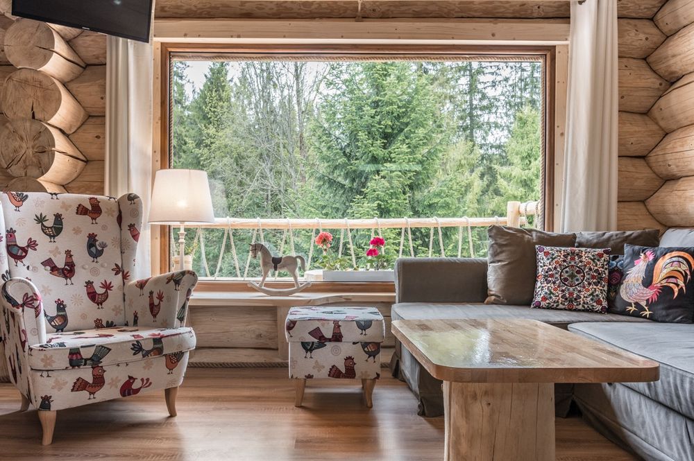 Domek z jacuzzi sauną basenem domki noclegi Zakopane w górach sauna