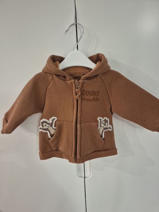 Bluza z kapturem brązowa COOL CLUB r. 62