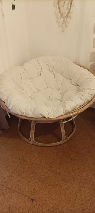 Cadeira lounge rattan natural