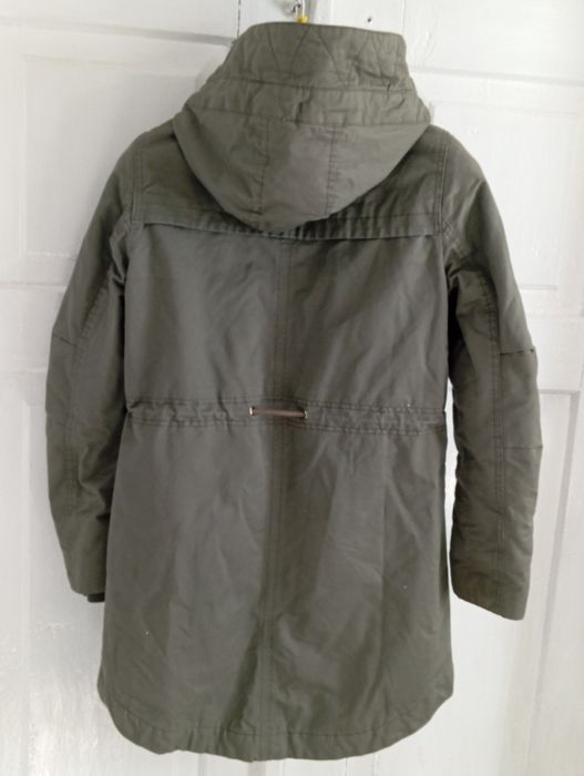 Kurtka damska parka oliwkowa khaki r S